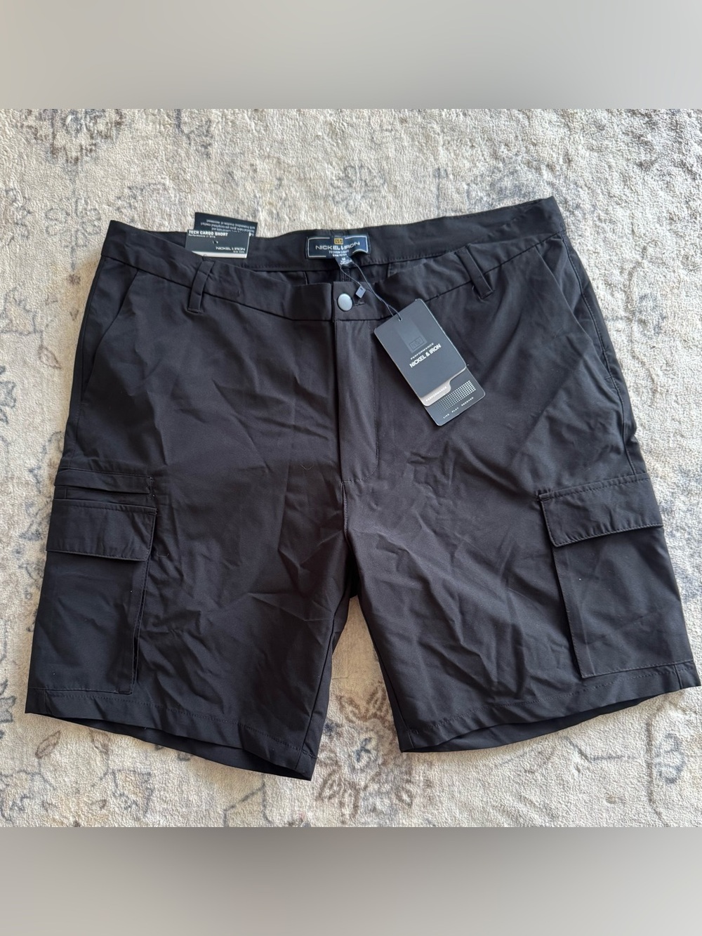 Black Men's Cargo Shorts